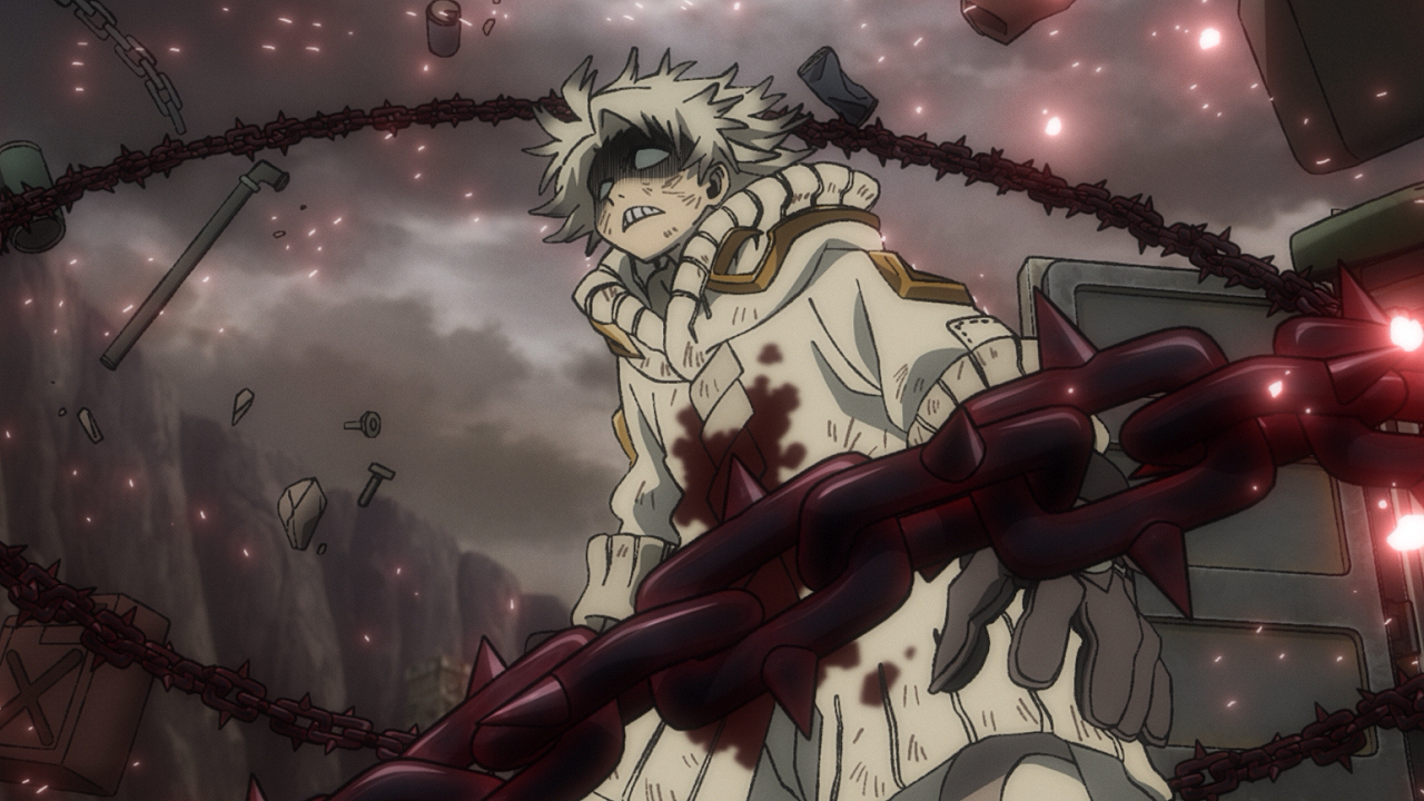 Rudo using his powers for the first time in Episode 2 of Gachiakuta
