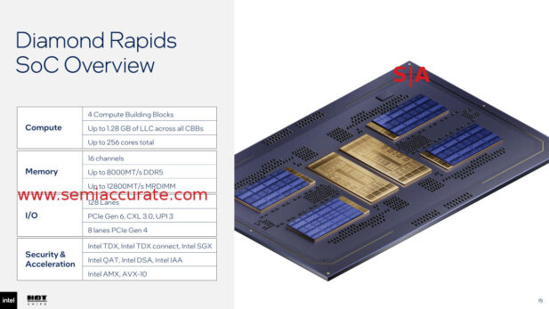 Intel DMR SoC overview