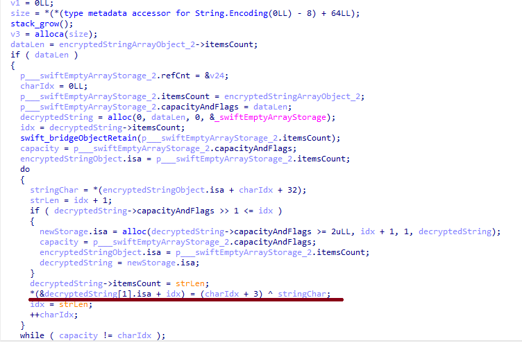 String decryption